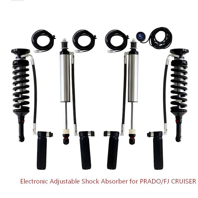 Aumer Fortuner E-SHOCK Offroad Electronic Adjustable Shock Absorber Damping Force Remote Control 4x4 Off Road Suspension Kit for Toyota Fortuner