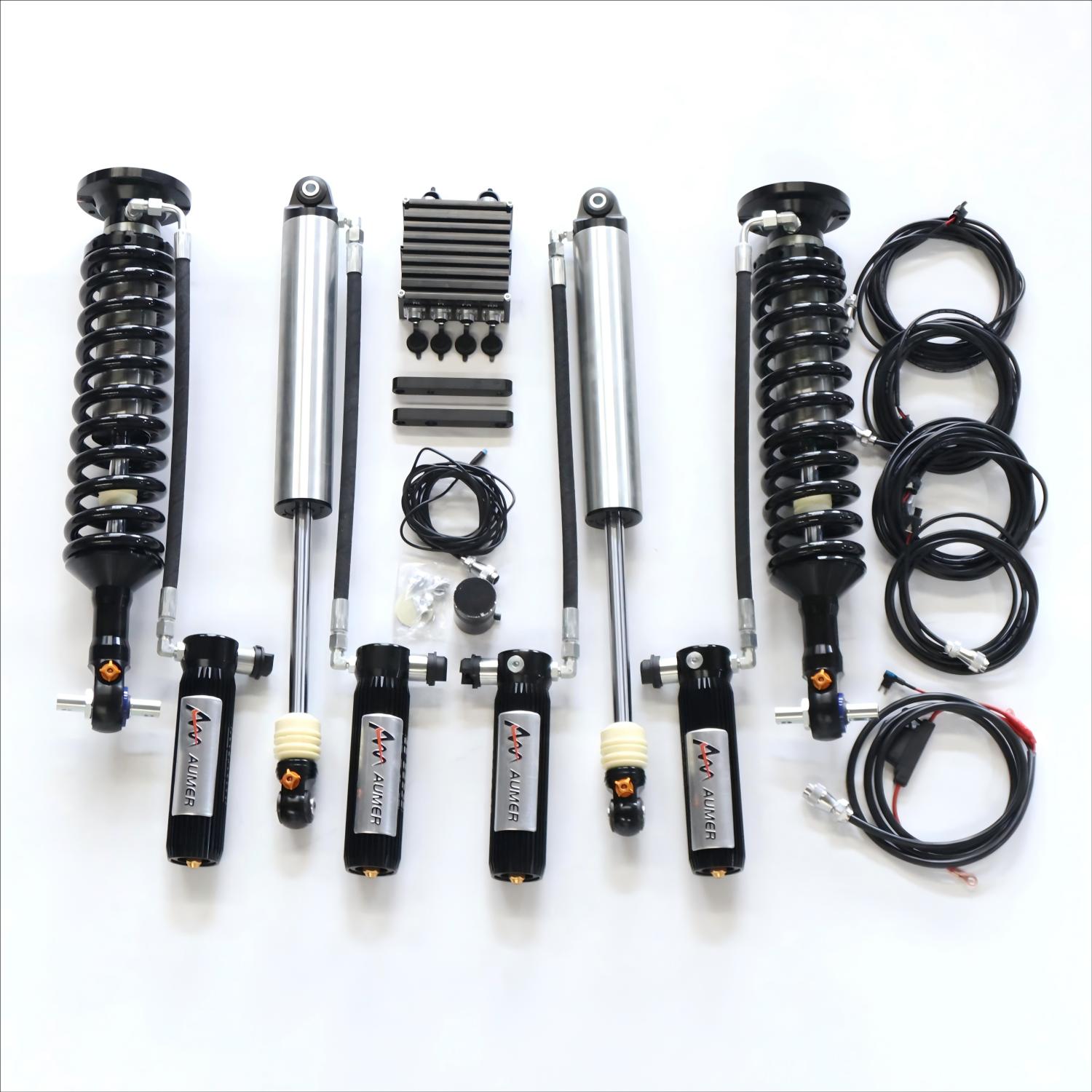 Aumer F150 Damping Force Electronic Adjustable Shock Absorber Remote Reservoir 4x4 Suspension Lift Kit for FORD 2015+ F150