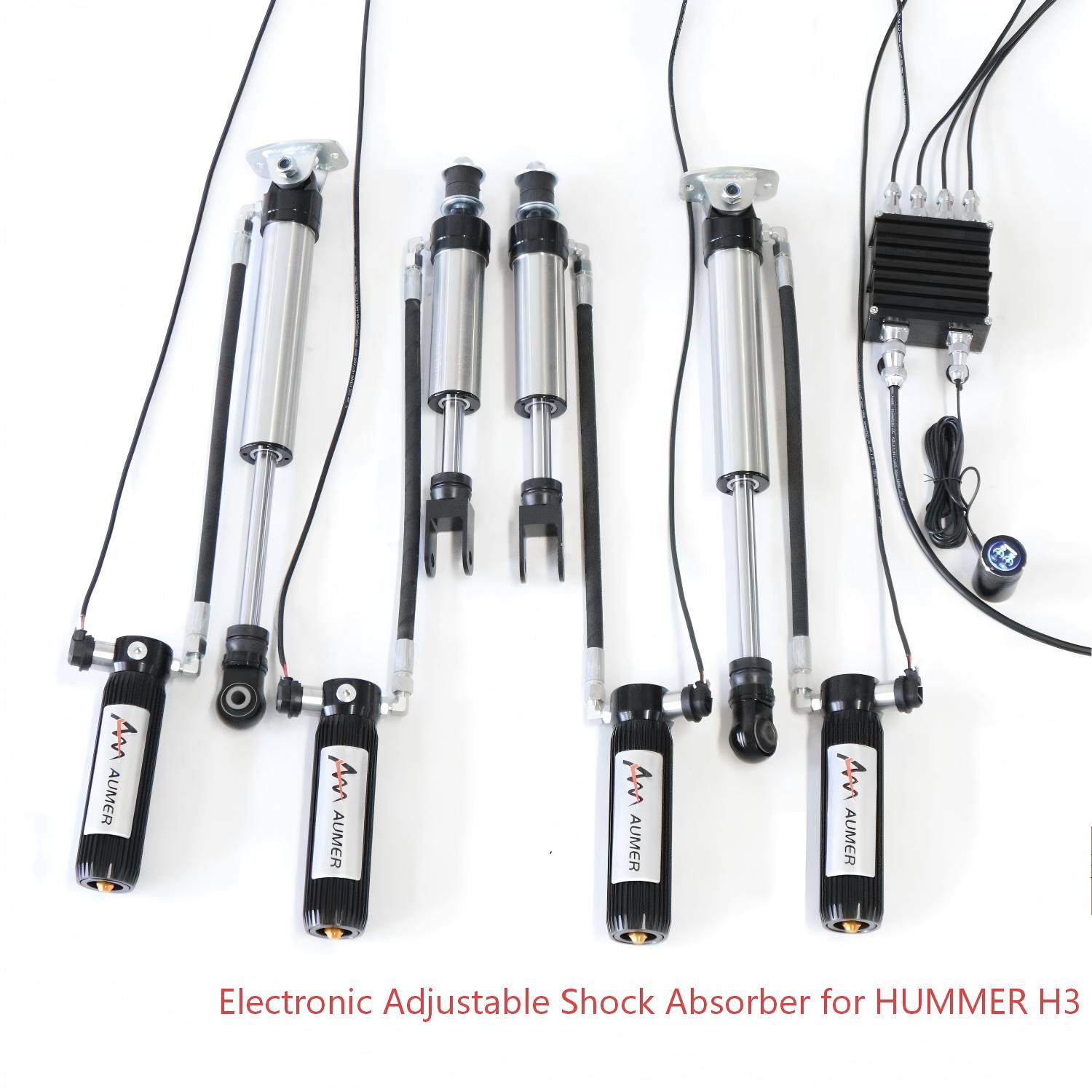 Aumer HUMMER H3 Off-road Damping Force Remote Control Electronic Adjustable Shock Absorber 4x4 Off Road Suspension Lift Kit for HUMMER H3