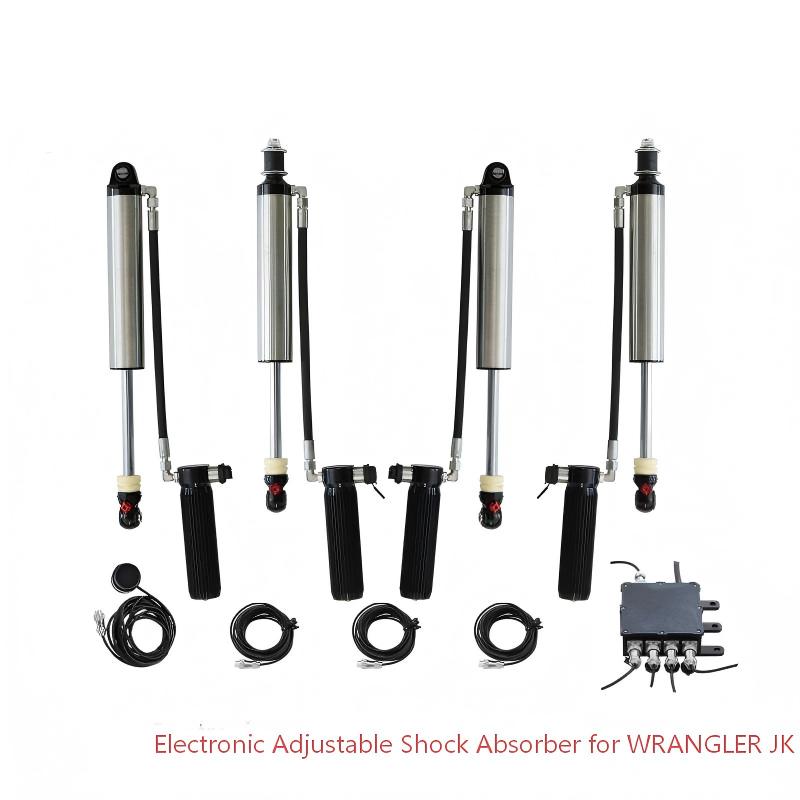 Aumer JK E-SHOCK Offroad Electronic Adjustable Shock Absorber Damping Force Remote Control 4x4 Off Road Suspension Kit for JEEP Wrangler JK