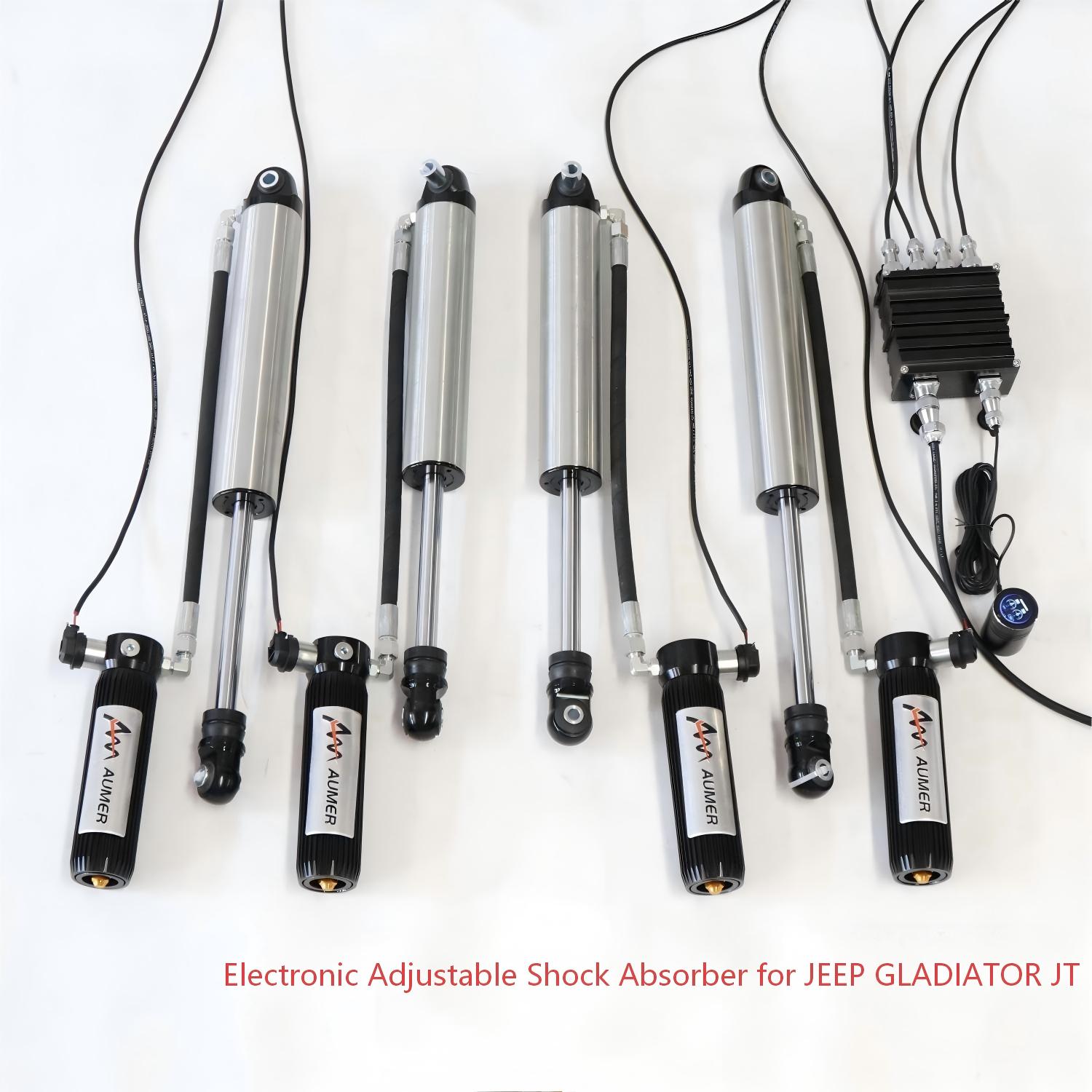 Aumer JT Offroad Damping Force Remote Adjustable Electronic Shock Absorber 4x4 Off Road Suspension Lift Kit for JEEP GLADIATOR JT