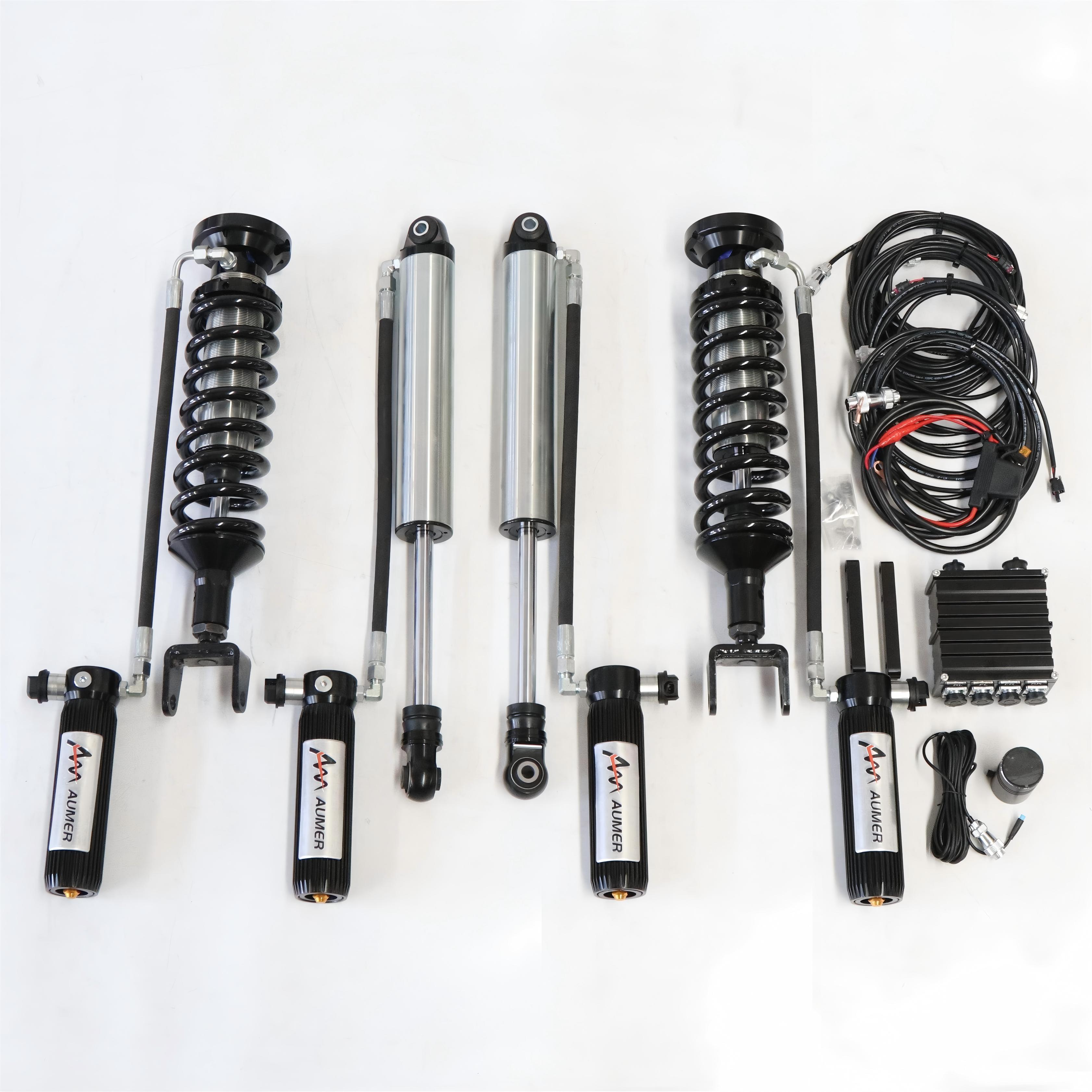 Aumer DS Electronic Adjustable Shock Absorber Damping Force Remote Control 4x4 Off Road Suspension Kit for 1500 Dodge RAM DS