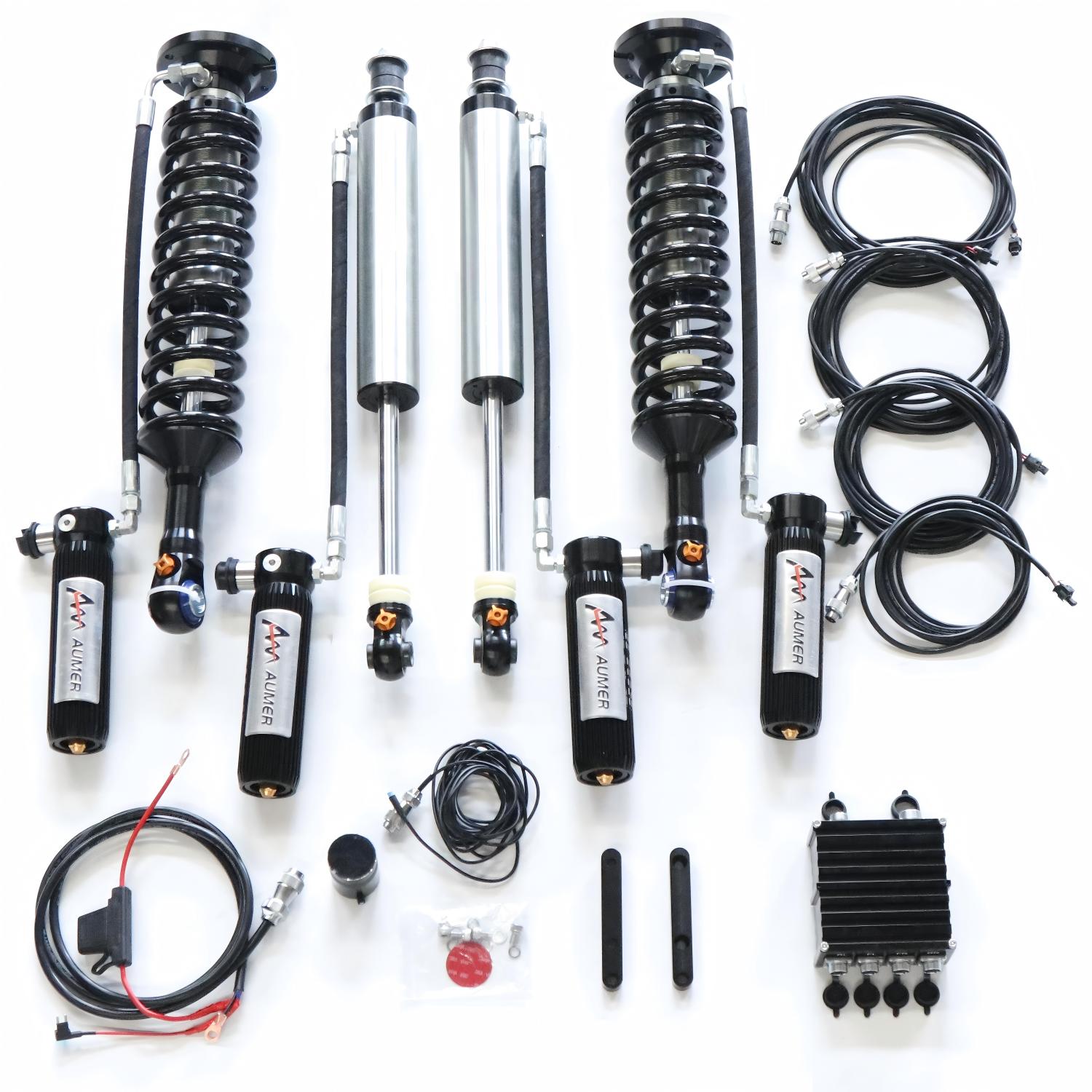 Aumer LC300 Damping Force Remote Adjustable Electronic Shock Absorber 4x4 Off Road Suspension Kit for Toyota Land Cruiser 300