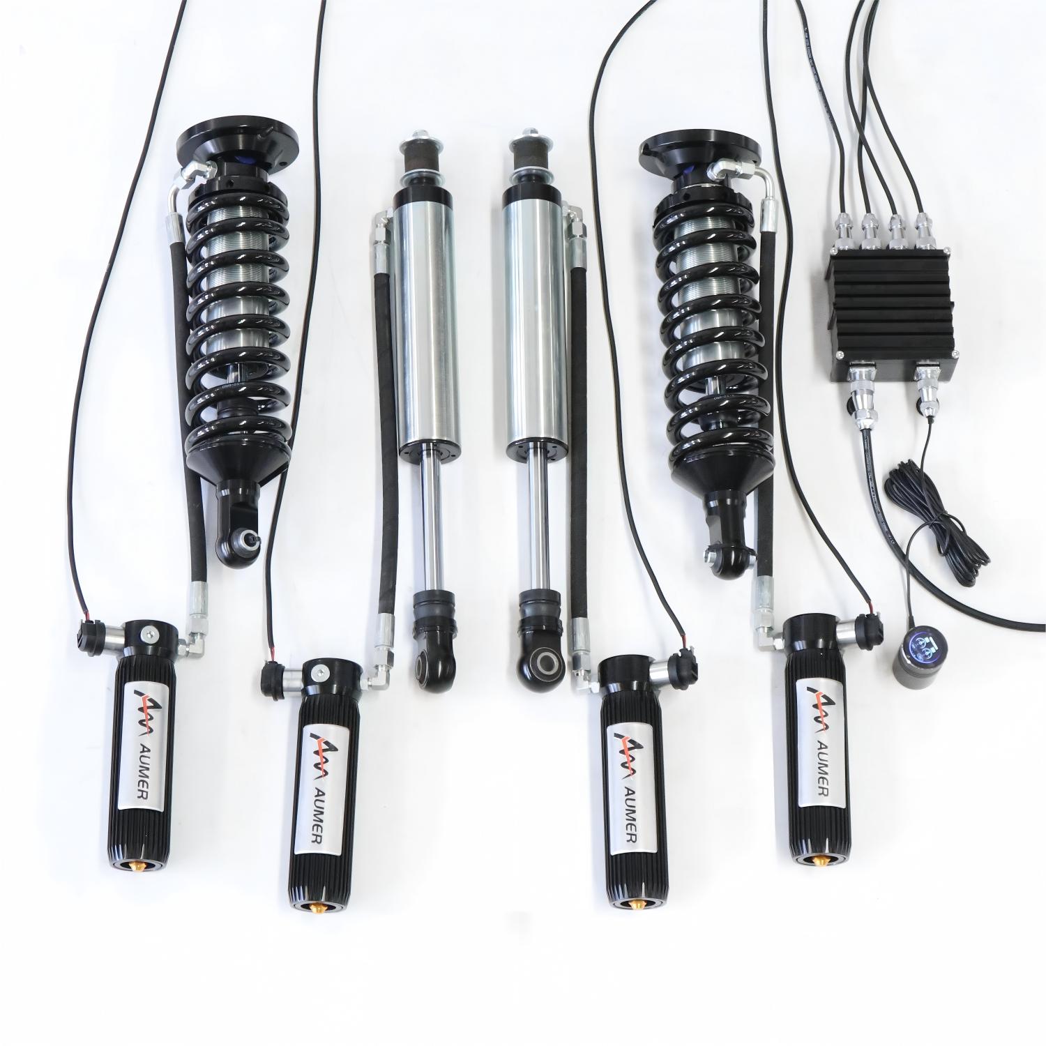 Aumer Y62 Off-road Damping Force Remote Control Electronic Adjustable Shock Absorber 4x4 Off Road Suspension for Nissan Patrol Y62