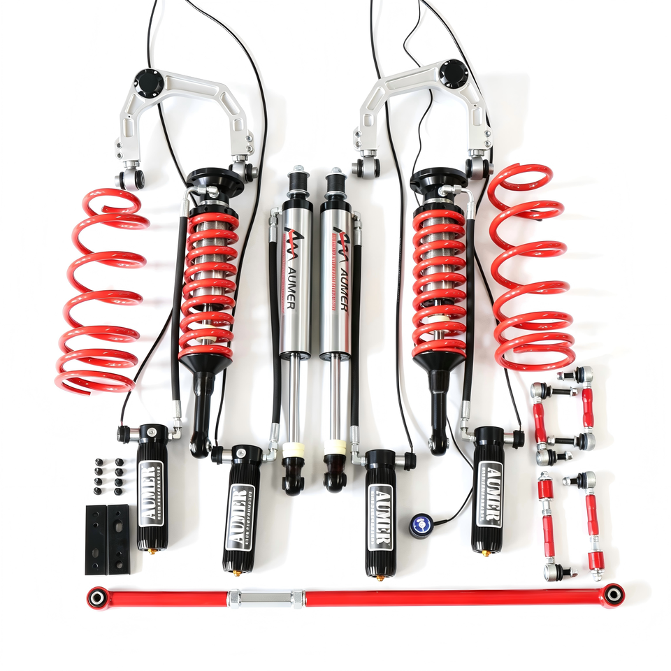 Aumer F Series Compression Damping Force Remote Electronic Adjustable Nitrogen Coilover 4x4 Shock Absorber for Toyota Fortuner