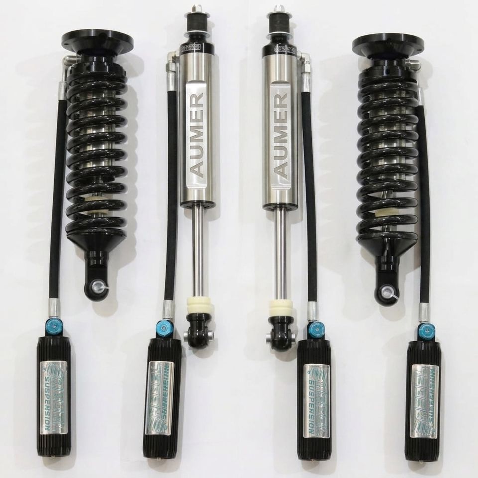 AUMER 4WD Adjustable Remote Reservoir Shock Absorbers Suspension Lift Kit for Nissan Patrol Y62 Off Road