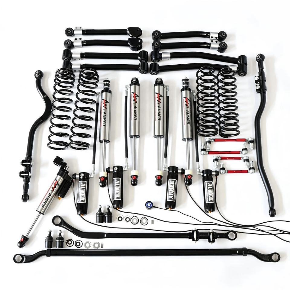 Aumer E Series Compression Electronic Rebound Manual Adjustable Suspension Lift Kit 4x4 Shock Absorber for Jeep Wrangler JK