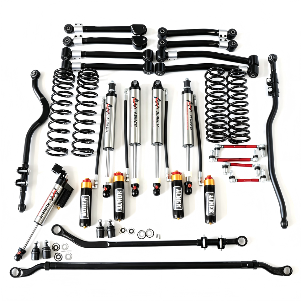 Aumer G Series Rebound and Dual Speed Compression Adjustable Suspension Lift Kit 4x4 Shock Absorber for Jeep Wrangler JK