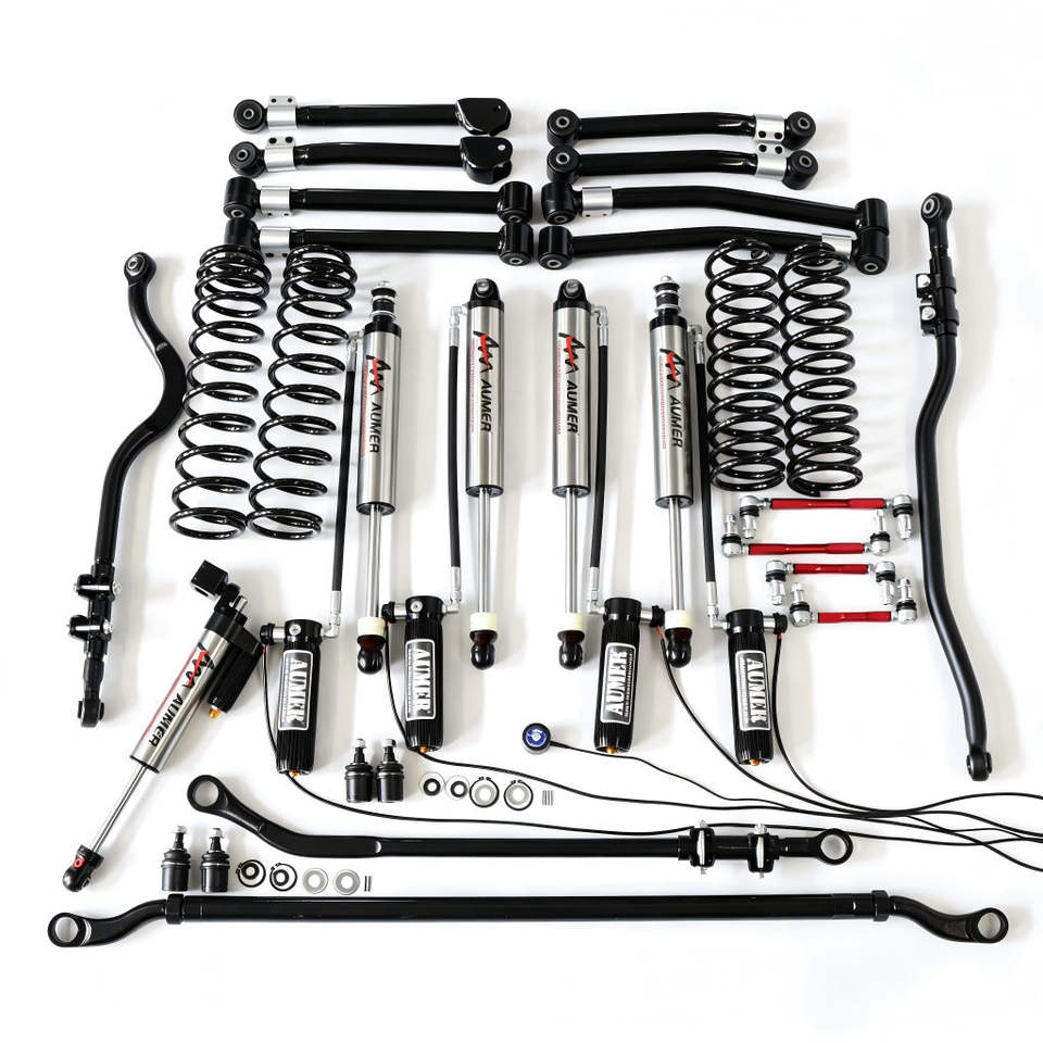 Aumer F Series Compression Damping Remote Electronic Adjustable Suspension Lift Kit 4x4 Shock Absorber for Jeep Wrangler JK