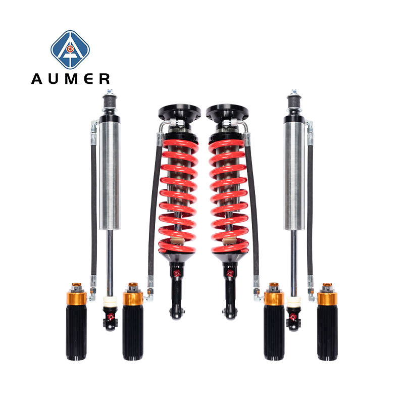 Aumer Dual Speed Damping Force Adjustable Shock Absorber Lift Suspension Kit for Toyota GX460 GX470 Fj Cruiser 120 Prado LC 150