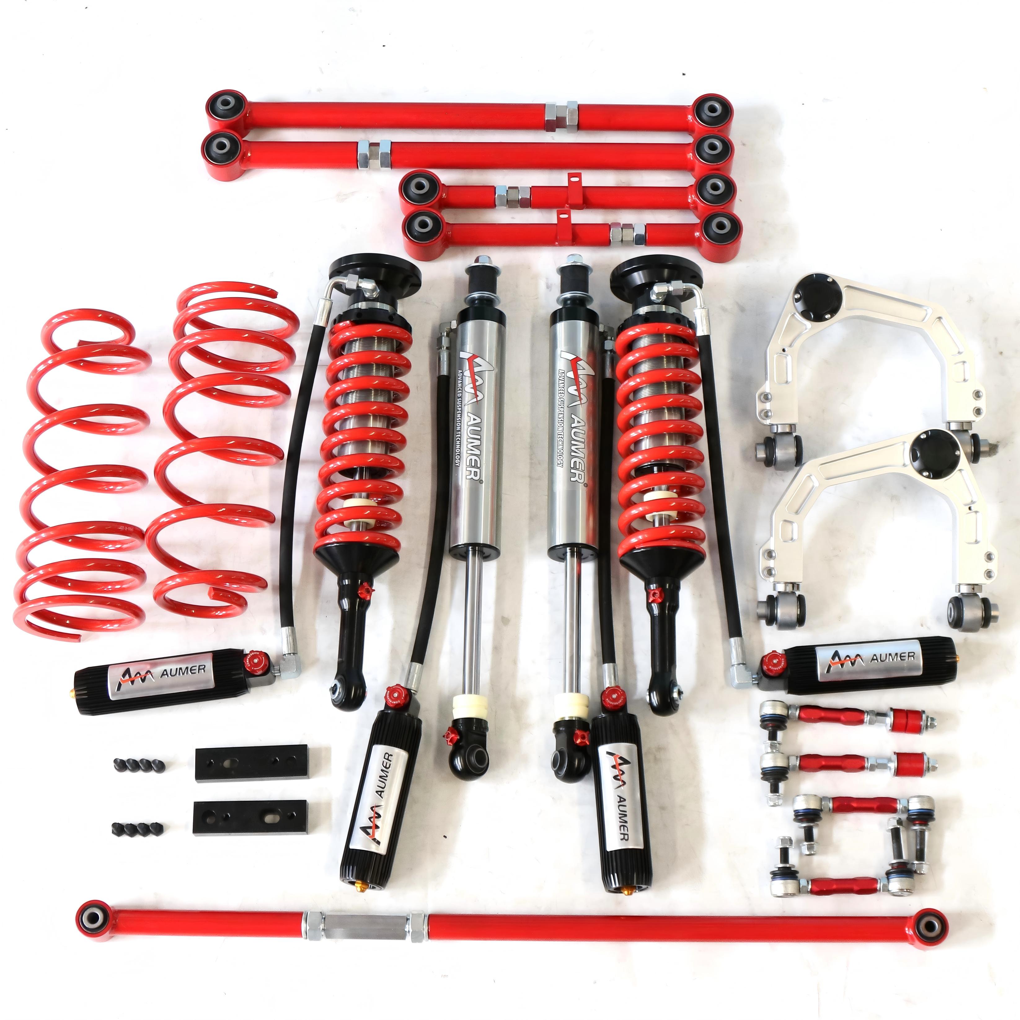 Aumer D Series Soft and Hard Adjustable Suspension Kit 4x4 Off Road Shock Absorber for Toyota FJ Cruiser Ready to Ship