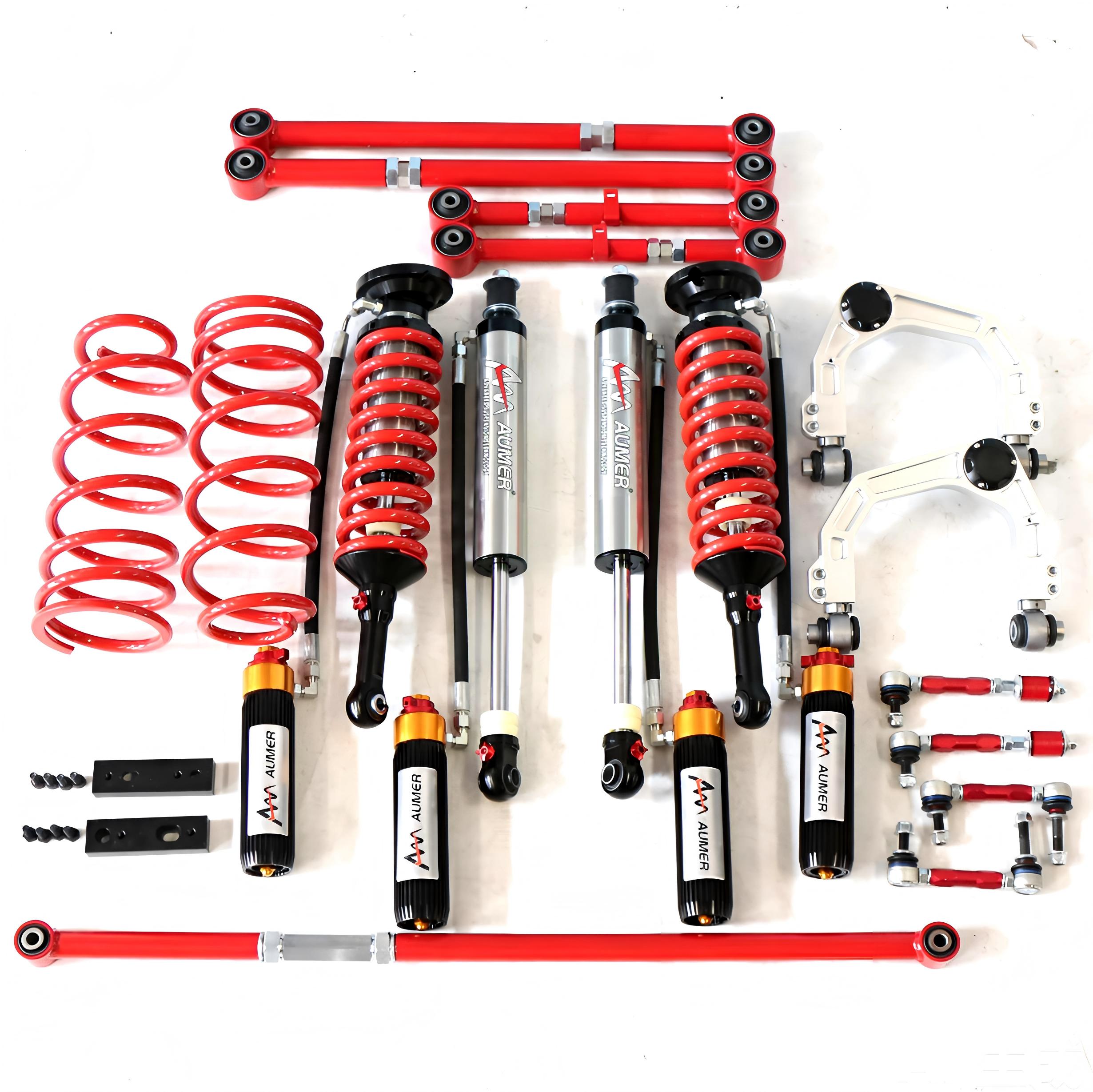 Aumer G Series 4x4 Off Road High Low Speed Adjustable Shock Absorber Set Desert Driving Heavy Duty  for Toyota FJ Cruiser