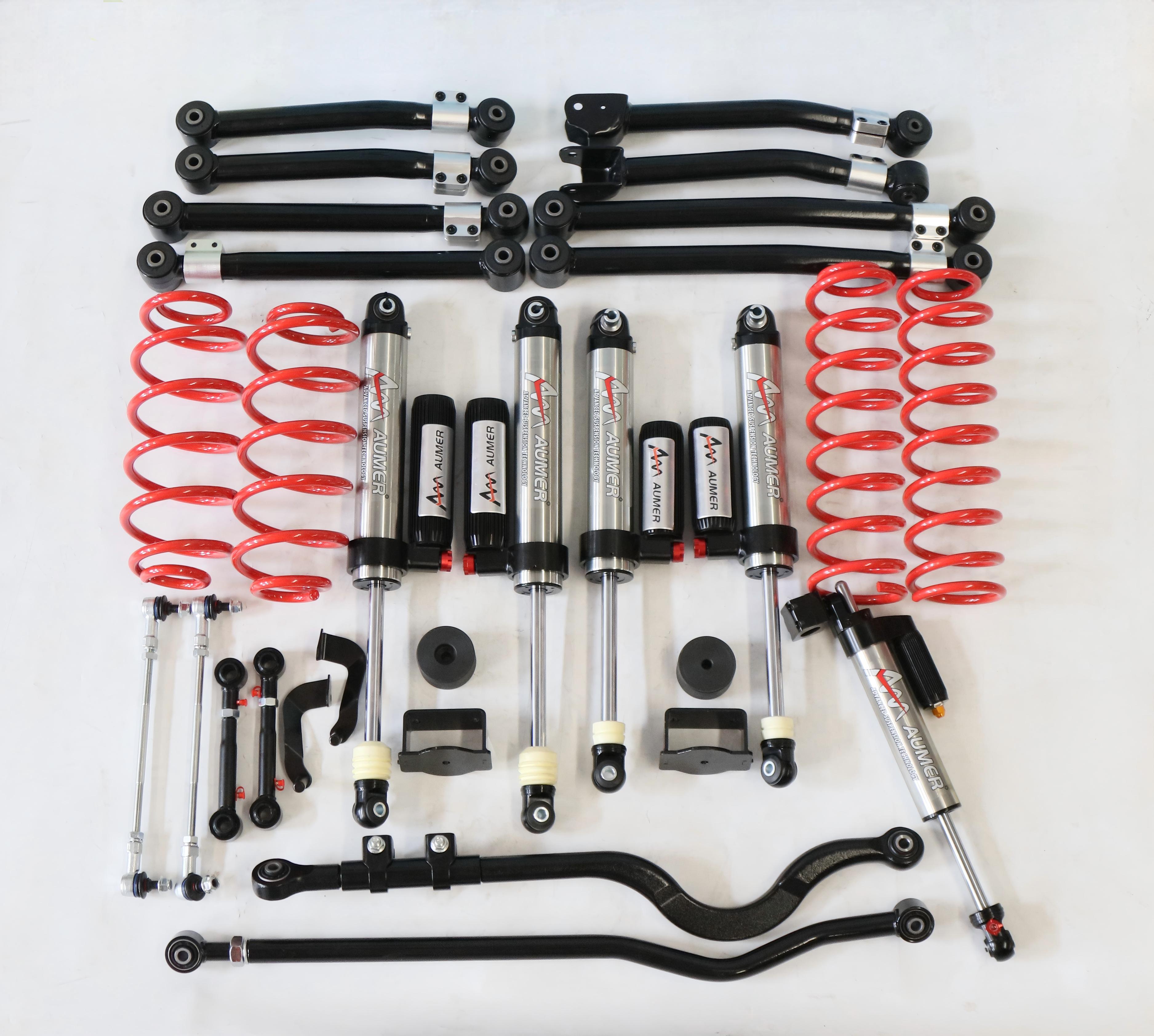 Aumer Modified Rebound Compression Adjustable Coilover High Performance Off Road Shock Absorber 4x4 Suspension Kit for BAIC 212